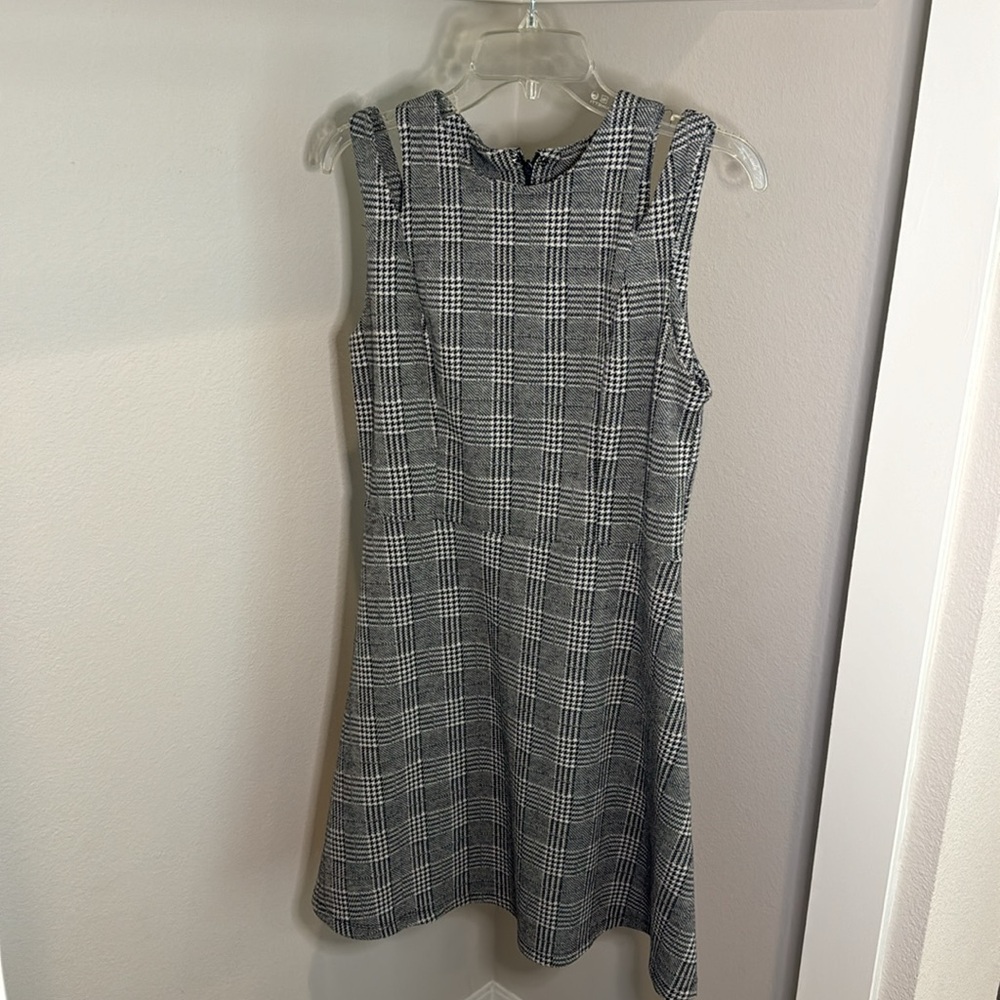 Black & White Plaid Dress